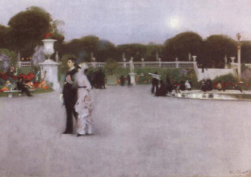 John Singer Sargent The Luxembourg Garden at Twilight Sweden oil painting art